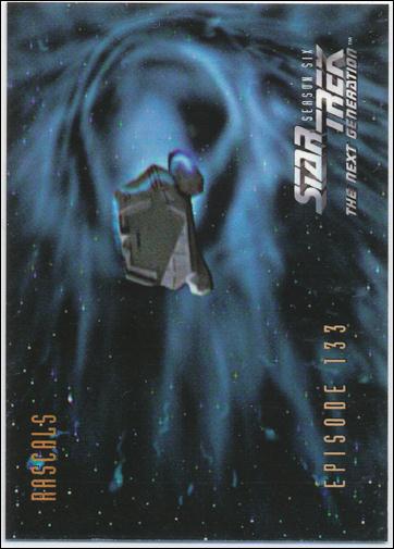 Star Trek: The Next Generation - The Episode Collection Season Six (Base Set) card 556 Rascals, Episode 133A