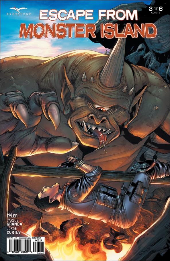 Escape from Monster Island issue 3-B Anthony Spay Cover