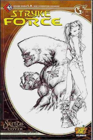 Stryke Force issue 1-E Wizard World Los Angeles Sketch Cover 1/3000