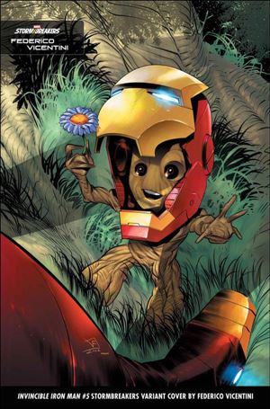 Invincible Iron Man (2022) issue 5-E Federico Vicentini Stormbreakers Cover