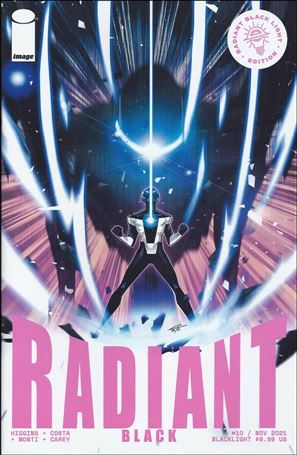Radiant Black issue 10-D Eleonora Carlini Blacklight Edition Cover
