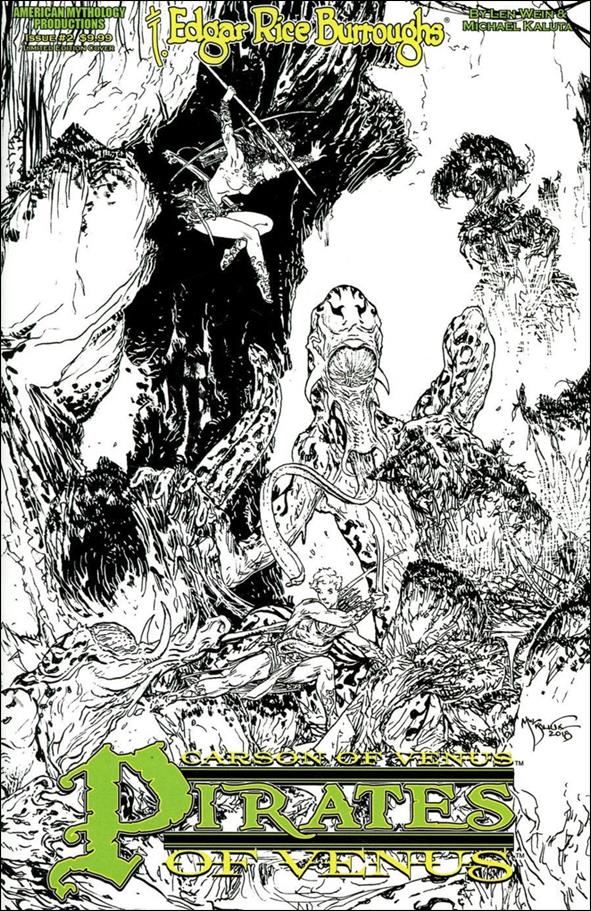 Edgar Rice Burroughs' Carson of Venus: Pirates of Venus issue 2-B Black & White Cover 1/350