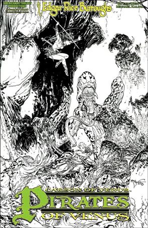 Edgar Rice Burroughs' Carson of Venus: Pirates of Venus issue 2-B Black & White Cover 1/350