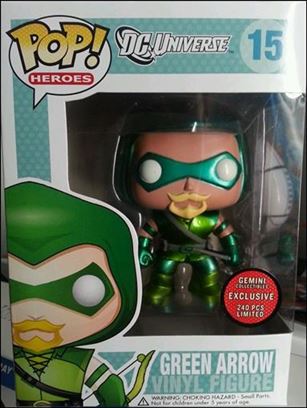 POP! Heroes figure 15-B Green Arrow (Metallic) 1/240