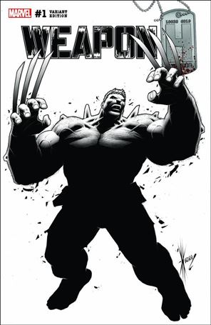 Weapon H issue 1-P Dale Keown Sanctum Sanctorum B&W Cover