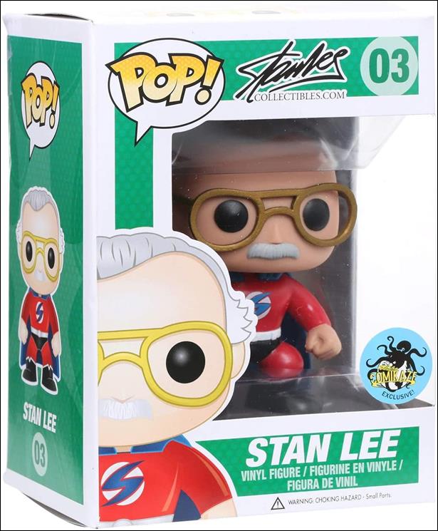 POP! Stan Lee figure 3-E Stan Lee Red (2015 Comikaze/ Hot Topic)