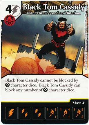 Marvel Dice Masters Deadpool card 86 Black Tom Cassidy: Plant-Form Secondary Mutation