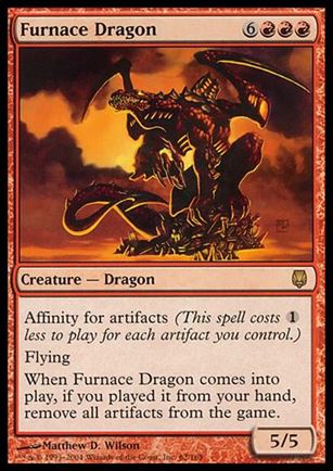 Magic the Gathering: Darksteel (Base Set) card 62 Furnace Dragon