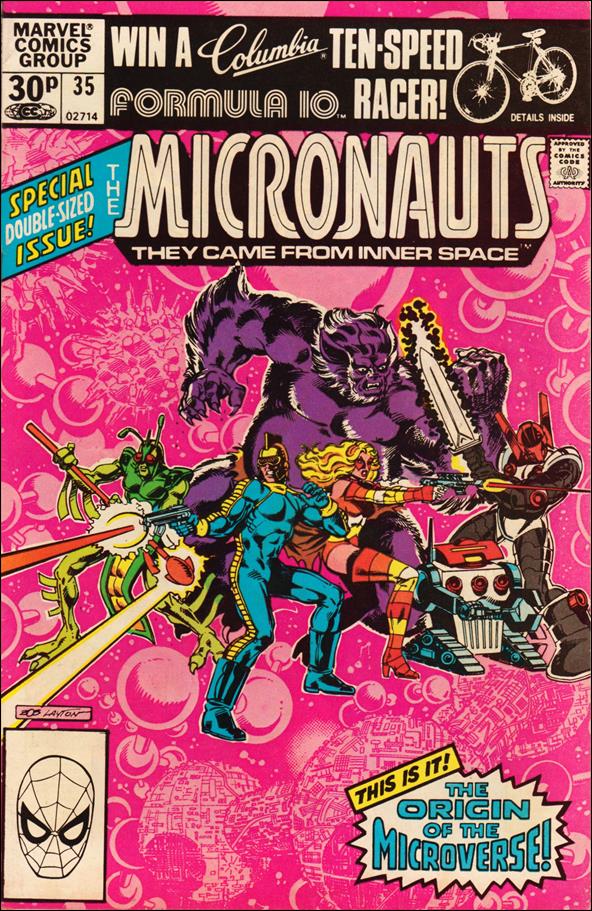 Micronauts (1979) issue 35-B UK Price Cover