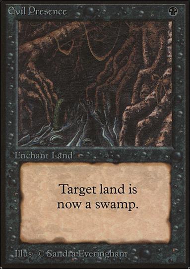 Magic the Gathering: Limited Edition Beta (Base Set) card 108 Evil Presence