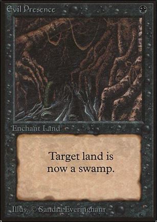Magic the Gathering: Limited Edition Beta (Base Set) card 108 Evil Presence