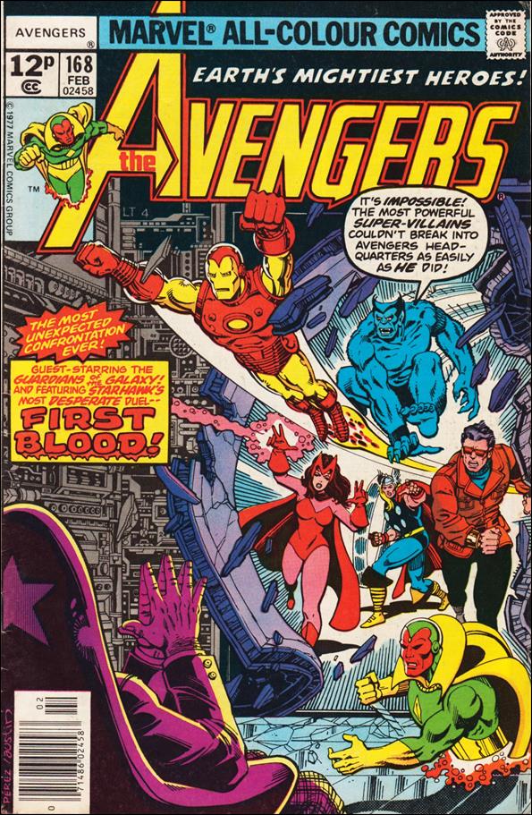 Avengers (1963) issue 168-B UK Price Cover