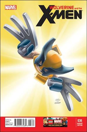 Wolverine & the X-Men (2011) issue 36-C Leonel Castellani 1:25 LEGO Cover