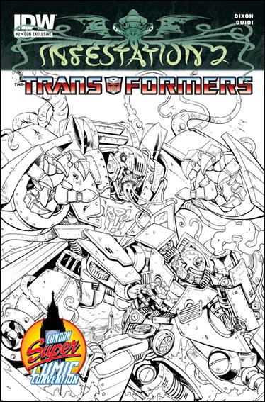 Infestation 2: Transformers issue 2-C Guido Guidi London Super Comic Convention Cover