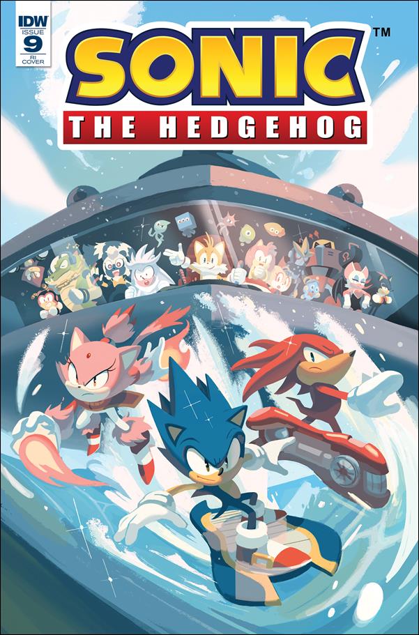 Sonic the Hedgehog (2018) issue 9-C Nathalie Fourdraine 1:10 Cover