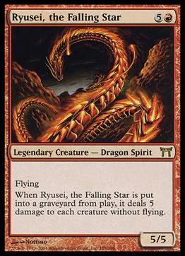 Magic the Gathering: Champions of Kamigawa (Base Set) card 185 Ryusei, the Falling Star