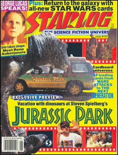 Starlog issue 191 Poly bagged with Star Wars collectible card