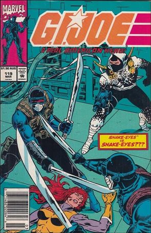 G.I. Joe: A Real American Hero issue 119-C Australian Price Cover