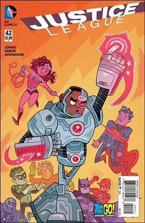 Justice League (2011) issue 42-B Dan Hipp Teen Titans Go! Cover