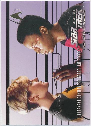 Star Trek: The Next Generation - The Episode Collection Season Four (Base Set) card 404 Lieutenant Commander Geordi La Forge