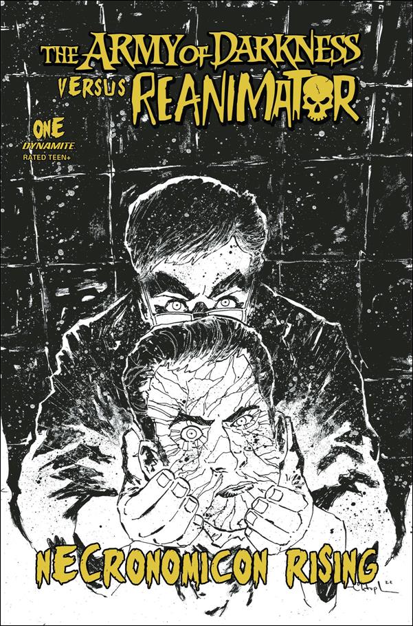 Army of Darkness vs Reanimator: Necronomicon Rising issue 1-I Christopher Mitten 1:10 Black & White Cover