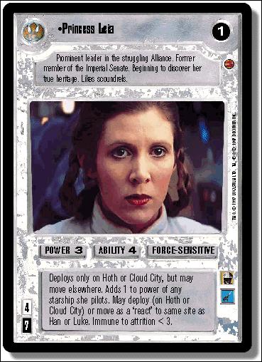 Star Wars: Cloud City Limited (Base Set) card 101 Princess Leia