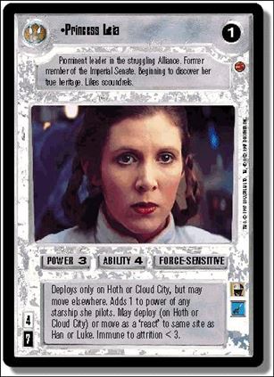 Star Wars: Cloud City Limited (Base Set) card 101 Princess Leia