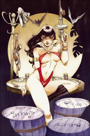 Vampirella vs. the Superpowers issue 4-N Chuma Hill 1:25 Virgin Cover
