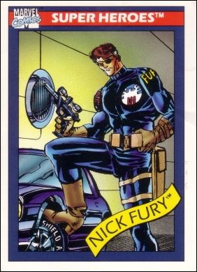 Marvel Universe: Series 1 (Base Set) card 5 Nick Fury