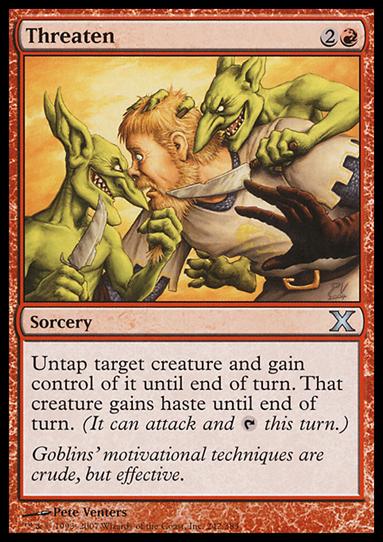 Magic the Gathering: 10th Edition (Base Set) card 242 Threaten