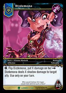 World of Warcraft: Heroes of Azeroth (Base Set) card 2 Dizdemona