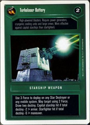 Star Wars: Premiere Unlimited (Base Set) card 162 Turbolaser Battery