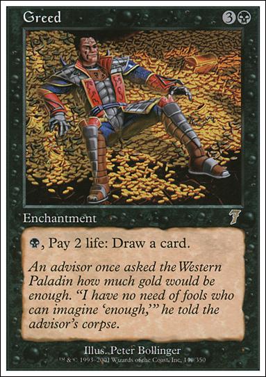 Magic the Gathering: 7th Edition (Base Set) card 140 Greed