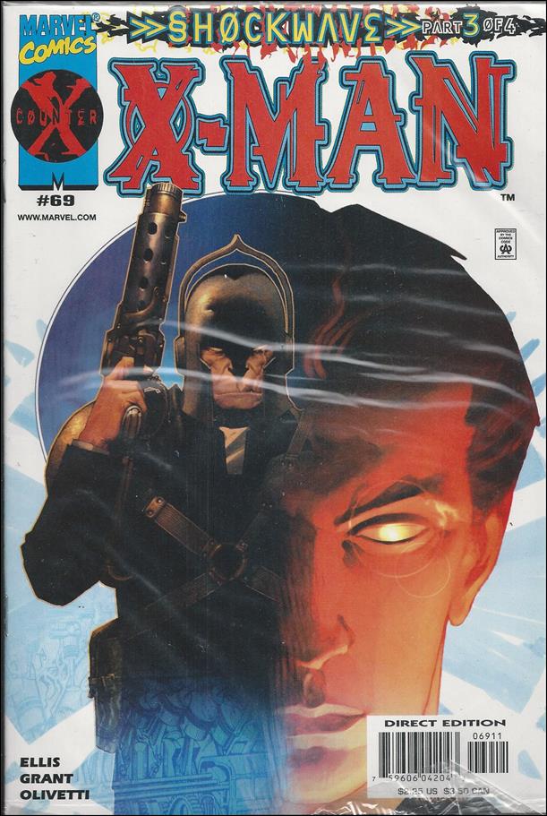 X-Man issue 69-B Polybagged w/America On-Line CD