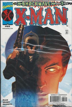 X-Man issue 69-B Polybagged w/America On-Line CD
