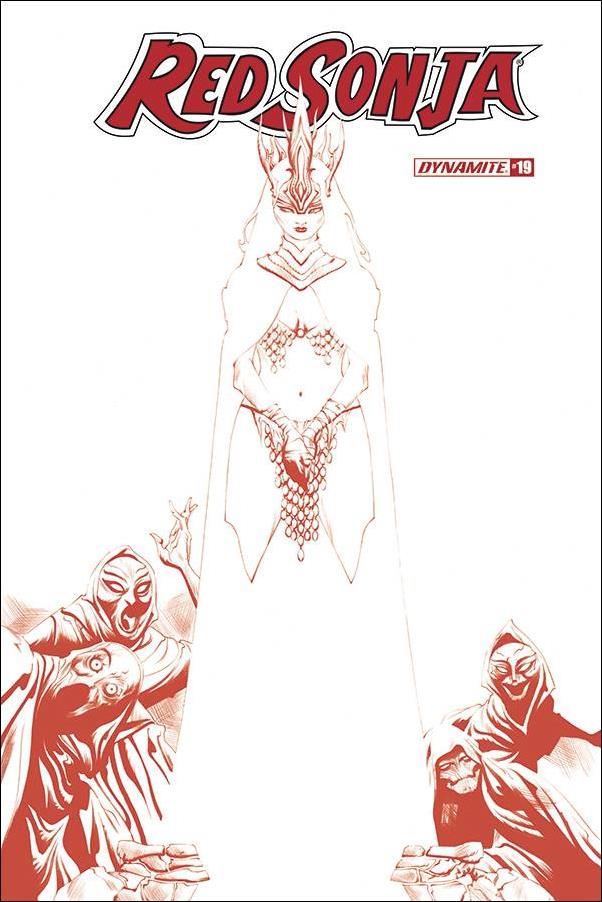 Red Sonja (2019) issue 19-L Jae Lee 1:21 Red Line Art Cover
