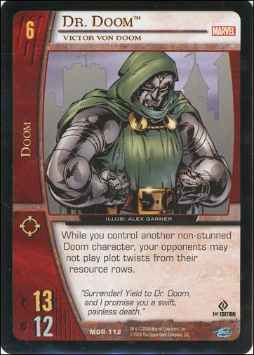 Marvel Origins: VS System (Base Set) card MOR-112 Dr. Doom
