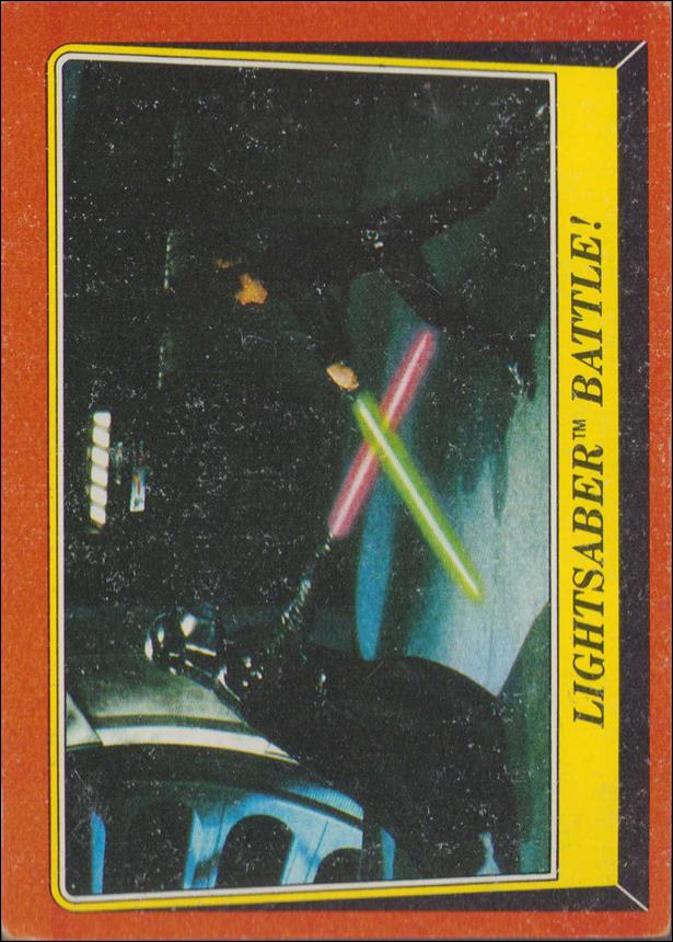 Star Wars: Return of the Jedi: Series 1 (Base Set) card 120 Lightsaber Battle!