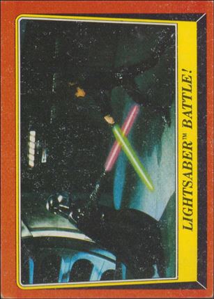 Star Wars: Return of the Jedi: Series 1 (Base Set) card 120 Lightsaber Battle!