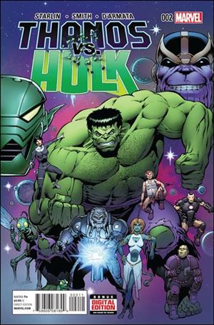 Thanos vs Hulk issue 2 Jim Starlin Cover
