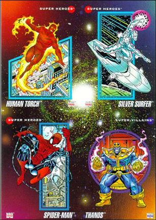 Marvel Universe: Series 3 (Promo) card nn 4 Diamond Previews 4 card uncut