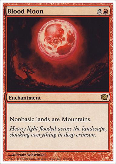 Magic the Gathering: 9th Edition (Base Set) card 176 Blood Moon