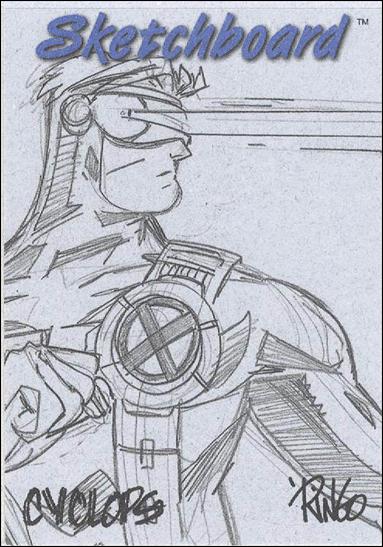 Marvel Creators Collection '98 (Sketchboard Subset) card 1 Cyclops (Blue)