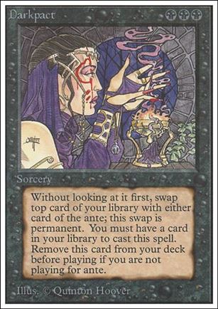 Magic the Gathering: Unlimited (Base Set) card 100 Darkpact