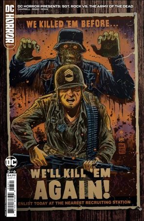 DC Horror Presents: Sgt. Rock vs. The Army of the Dead issue 3-B Francesco Francavilla Cardstock Cover