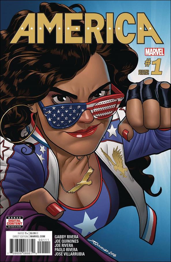 America (2017) issue 1-J Joe Quinones Cover (2nd Printing)