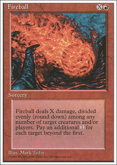 Magic the Gathering: 4th Edition (Base Set) card 192 Fireball