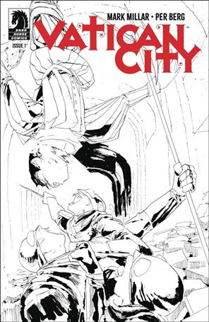 Vatican City issue 1-B Narwhal B&W Cover
