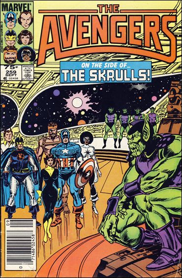 Avengers (1963) issue 259-B Canadian Price Cover