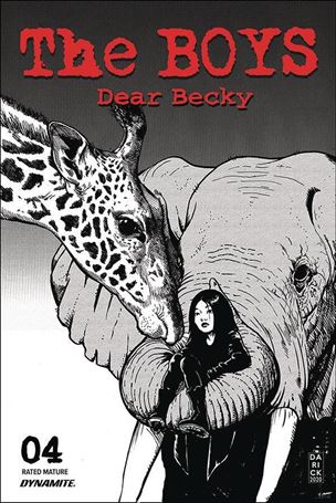 Boys: Dear Becky issue 4-B Black & White Cover
